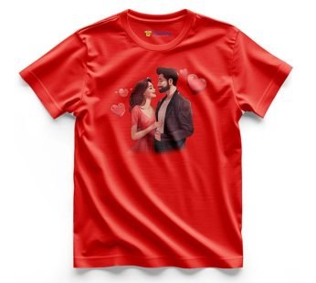 Couple logo printed T-Shirt