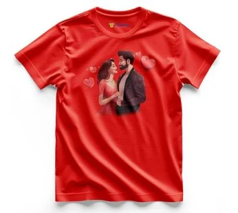 Couple logo printed T-Shirt