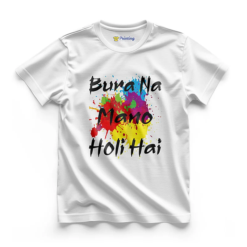 Holi Celebration Vector Printed T-Shirt