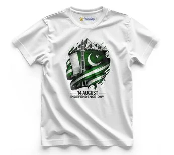 14 August Independence Day Vector Printed T-Shirt