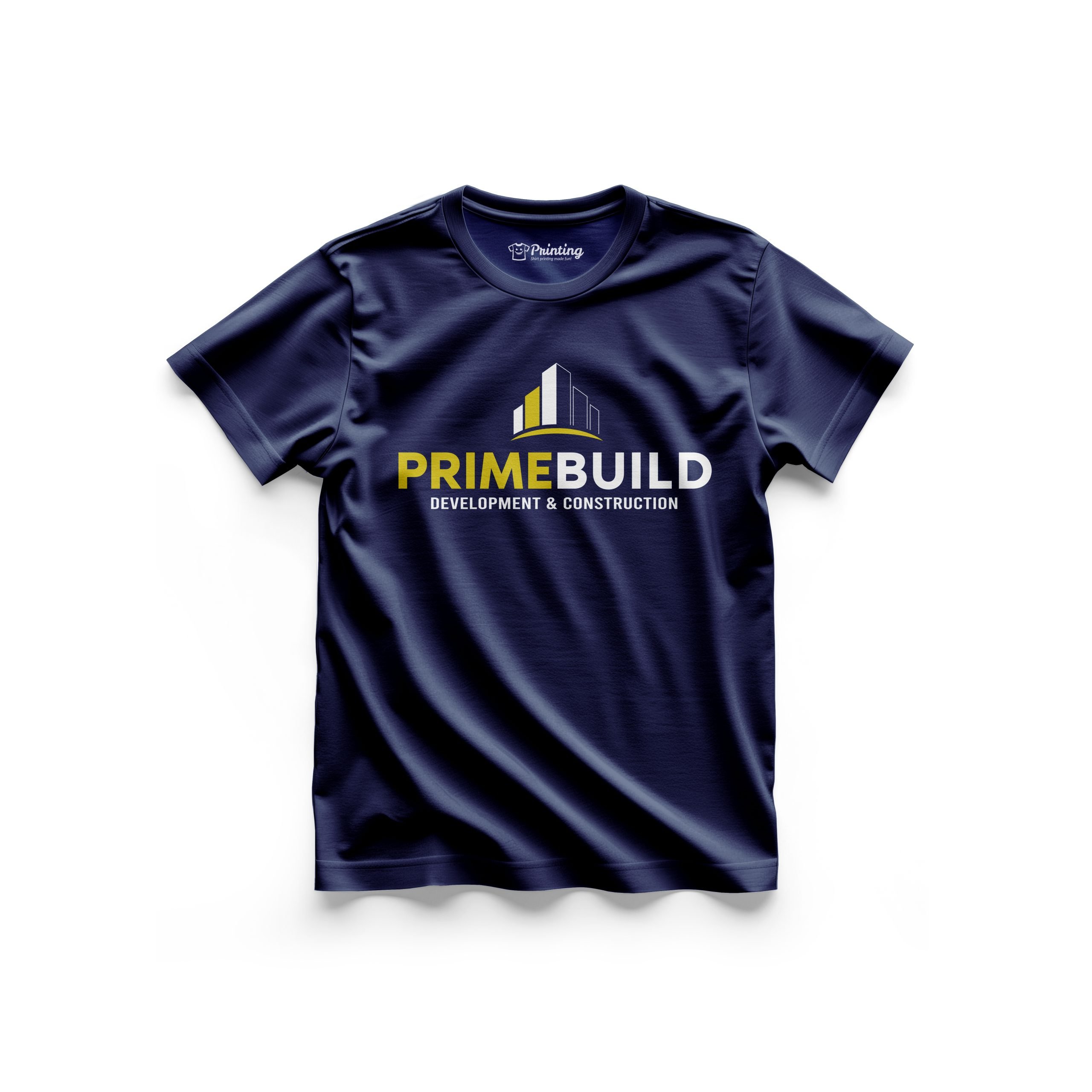 Prime Build Logo Printed - Construction Company T-Shirt CBCC14