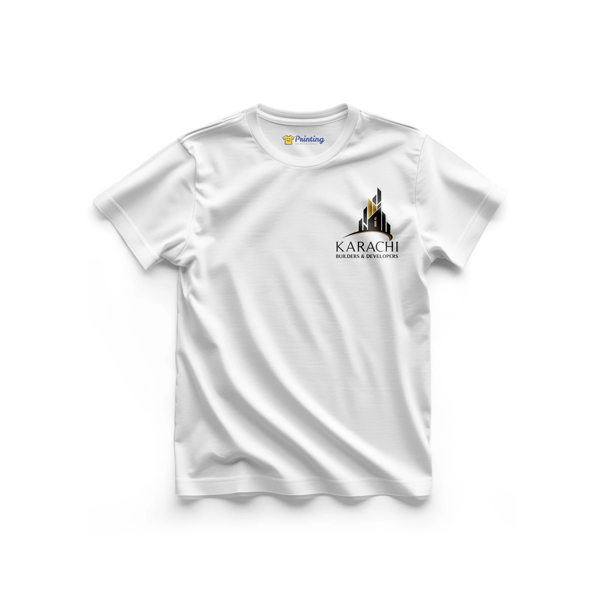 Karachi Builders Logo Printed - Construction Company T-Shirt CBCC02