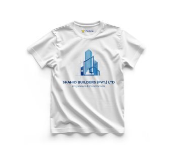 Shahid Builders Logo Printed – Construction Company T-Shirt CBCC03