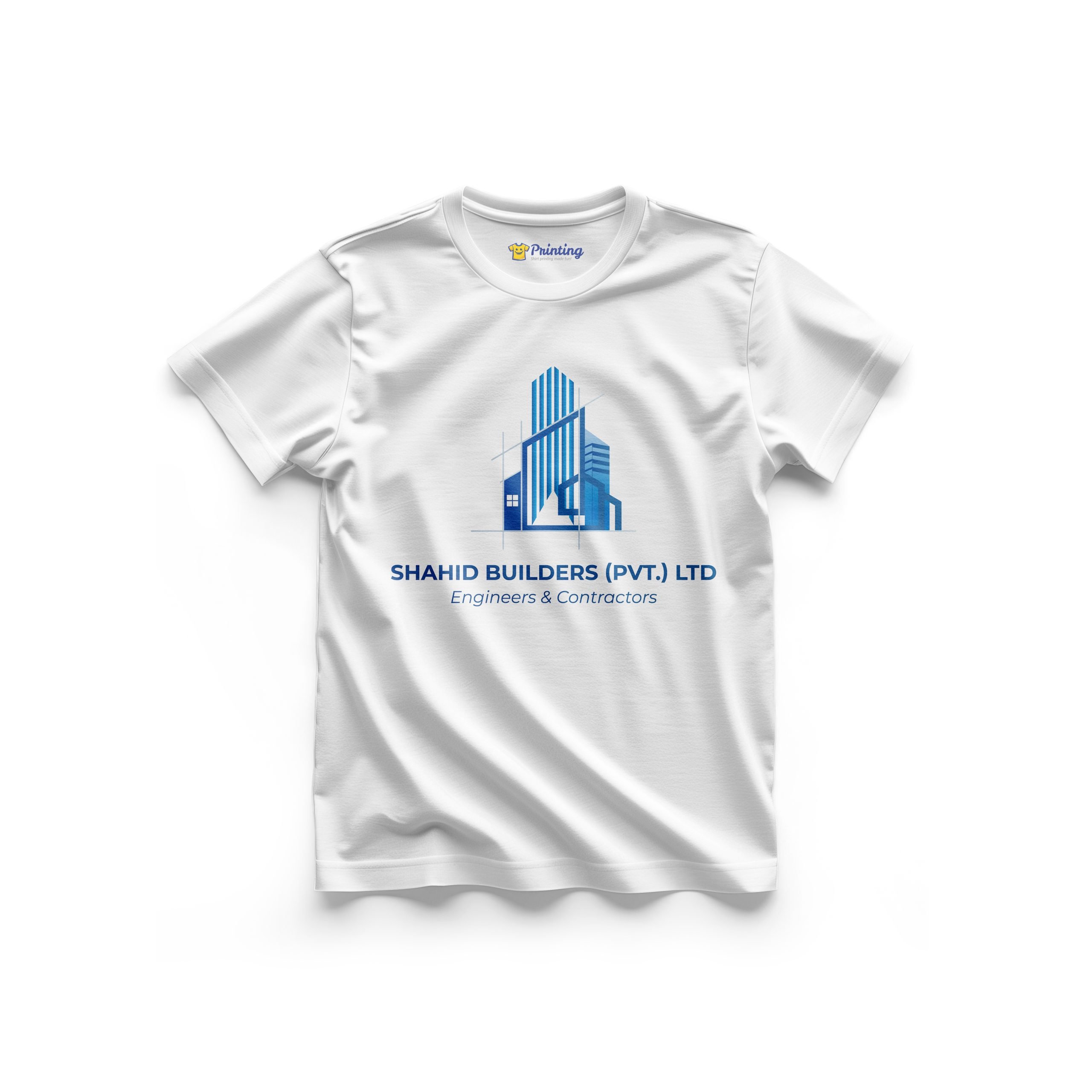 Shahid Builders Logo Printed - Construction Company T-Shirt CBCC03