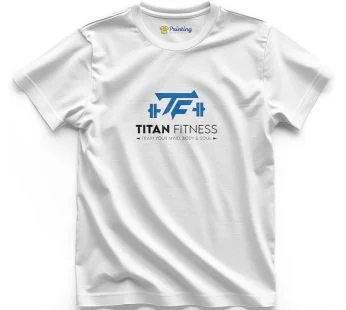 Titan Fitness Gym Logo Printed T-Shirt SFAG11