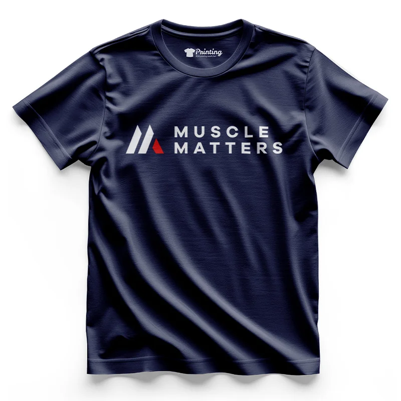 Muscle Matters - Gym Logo Printed T-Shirt SFAG05