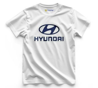 Hyundai Logo Printed – Automobile Company T-Shirt CBAS 04