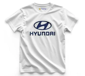 Hyundai Logo Printed – Automobile Company T-Shirt CBAS 04