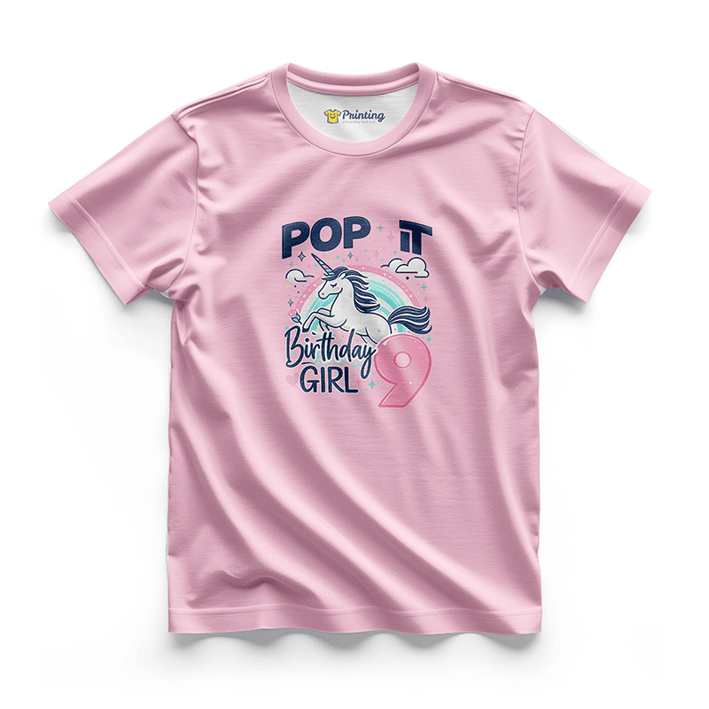 Happy Birthday Artwork Clipart T-Shirt ECHB-12