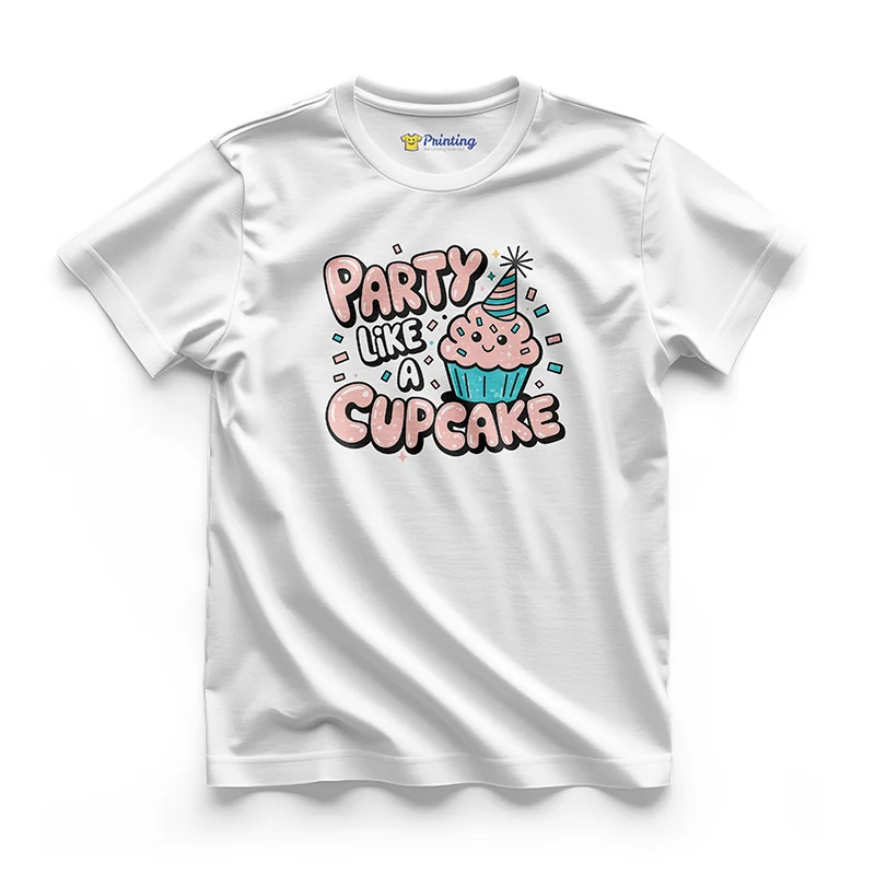 Happy Birthday Artwork Clipart T-Shirt ECHB-13