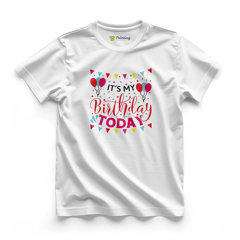 Happy Birthday Artwork Clipart T-Shirt ECHB-07