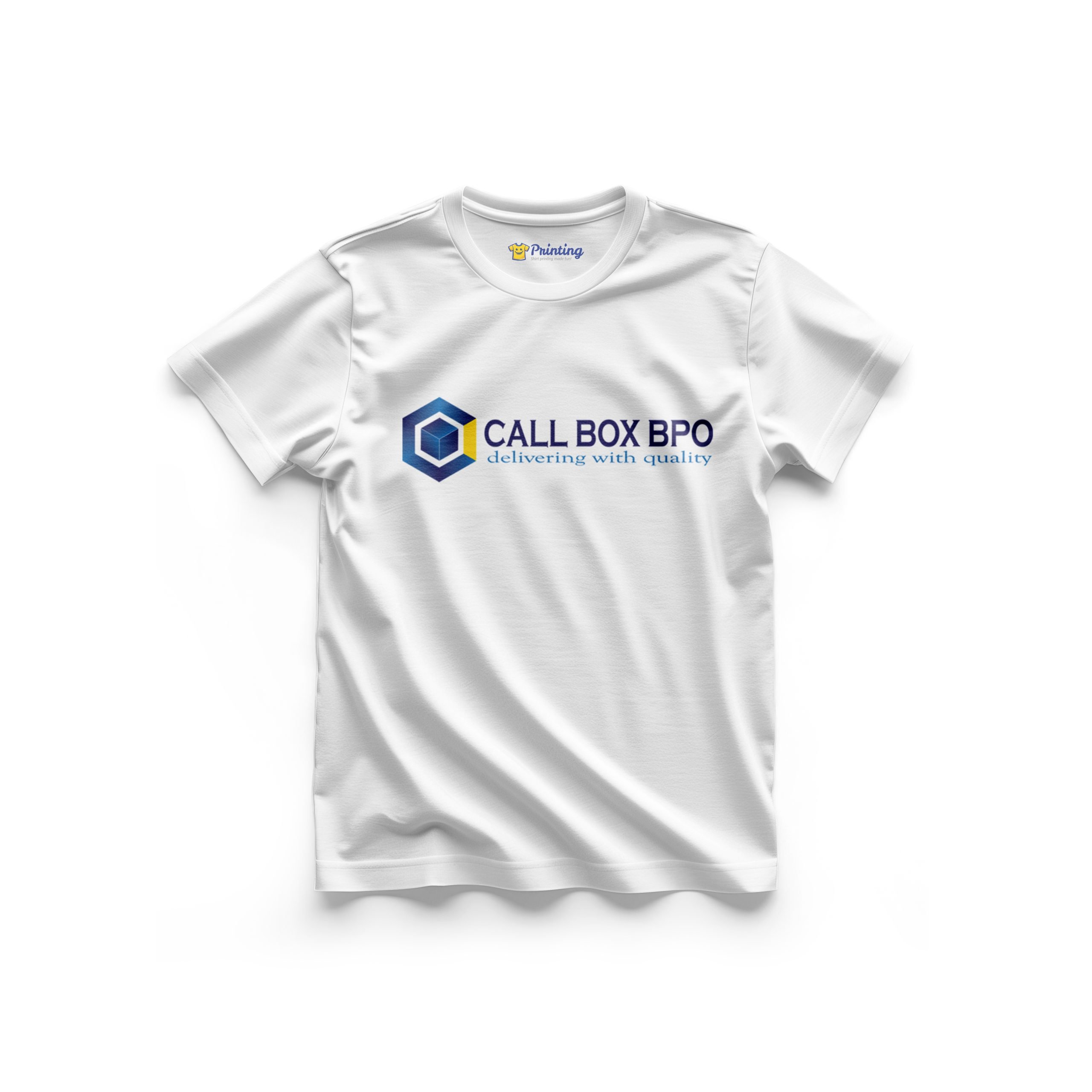 Call Box BPO Logo Printed - Call Center Staff T-Shirts CBCC02