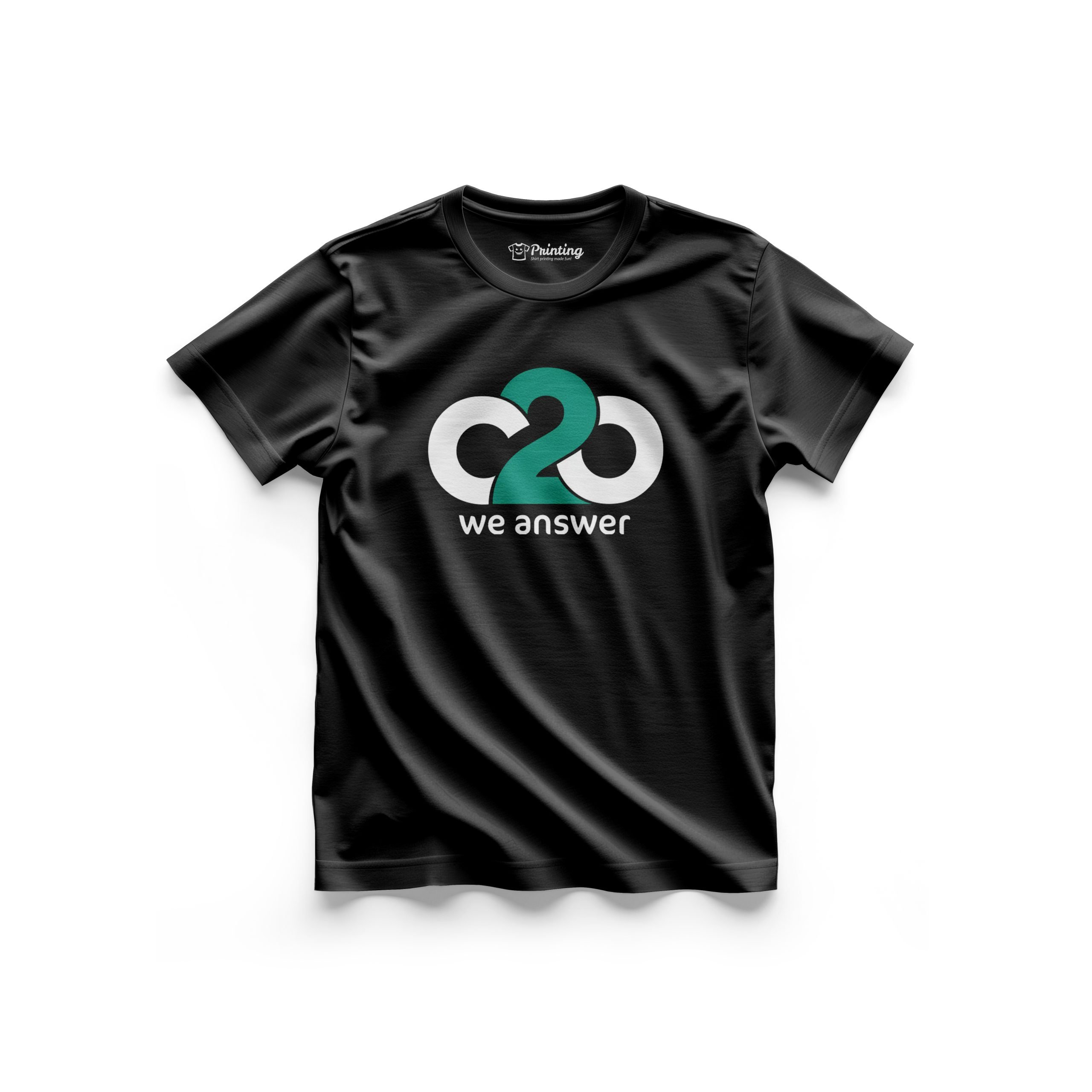 C2o Logo Printed - Call Center Staff T-Shirts CBCC09