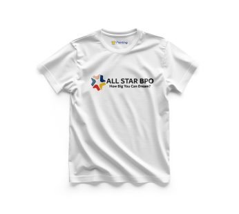 All Star BPO Logo Printed – Call Center Staff T-Shirts CBCC15