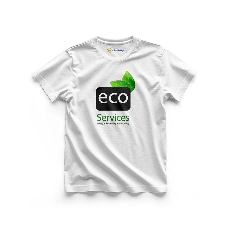 Eco Services Logo Printed - Cleaning Staff T-Shirts CBCS09