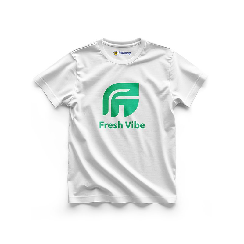 Fresh Vibe Logo Printed - Cleaning Staff T-Shirts CBCS13