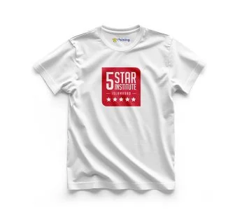 Star Logo Printed – Coaching Center Staff T-Shirts EICC08