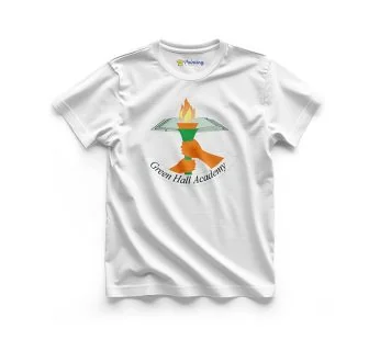 Green Hall Academy Logo Printed – Coaching Center Staff T-Shirts EICC13