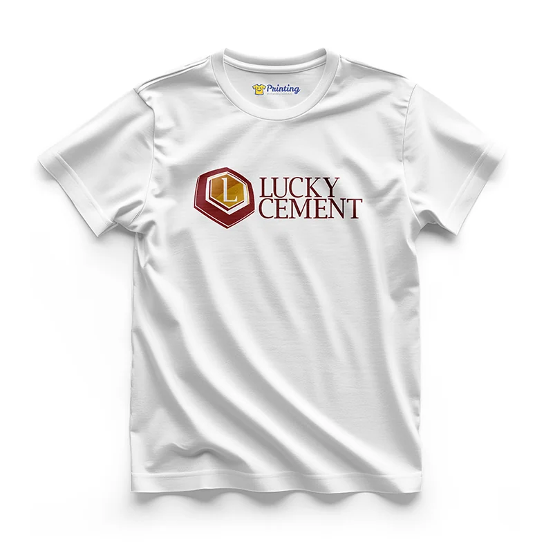 Lucky Cement Logo Corporate Printed T-Shirt CBCT-04