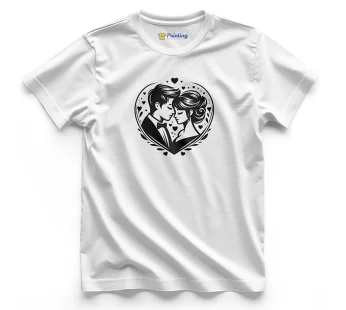 Couple Vector Printed T-Shirt ECCT-10