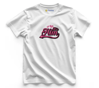 Its Him Couple Artwork Printed T-Shirt ECCT-04