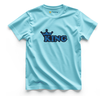 King Artwork Printed Couple T-Shirt ECCT-05