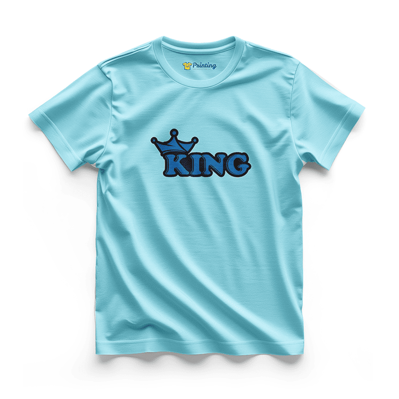 King Artwork Printed Couple T-Shirt ECCT-05