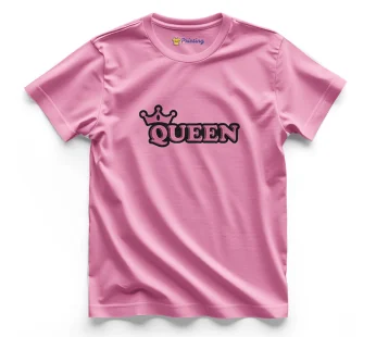 Queen Artwork Printed Couple T-Shirt ECCT-06