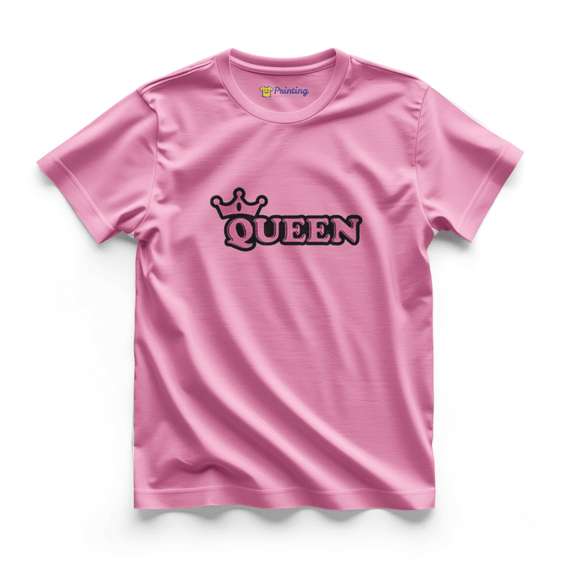 Queen Artwork Printed Couple T-Shirt ECCT-06