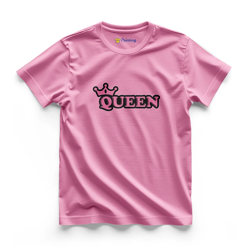 Queen Artwork Printed Couple T-Shirt ECCT-06