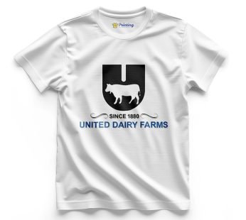 United Dairy Farm Logo Printed – Dairy Farm Staff T-Shirts CBDF15