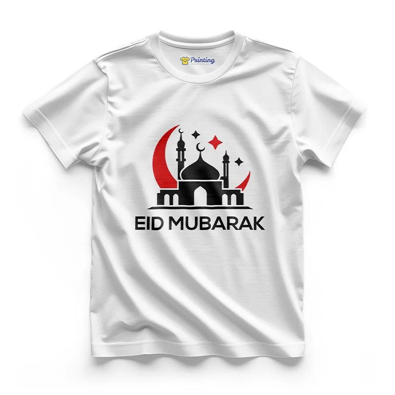 Eid Mubarak Clipart Printed T-Shirt ECEM12