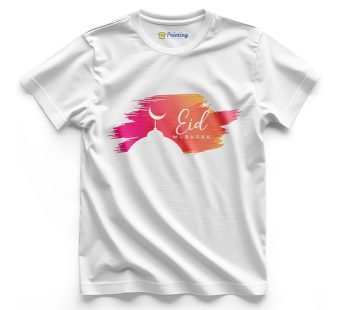 Eid Mubarak Artwork Printed T-Shirt ECEM13