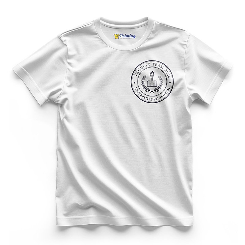 Graduation Celebration Institute Logo Printed T-Shirts EIGT12