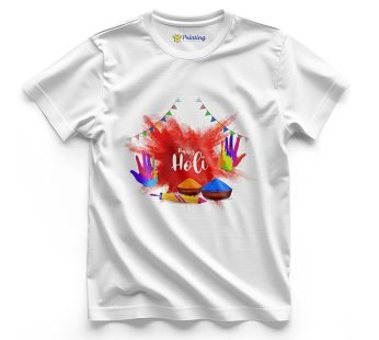 Holi Artwork Printed T-Shirts ECHT01