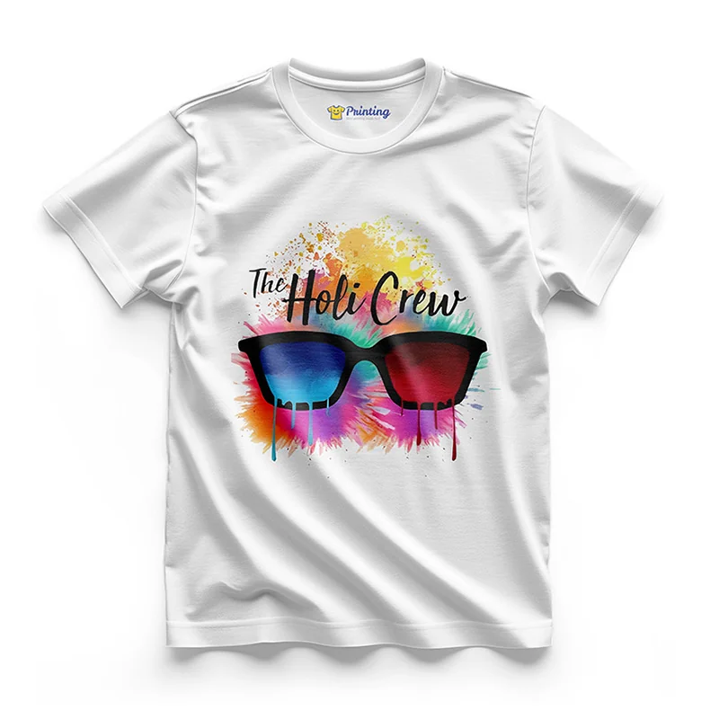 Holi Artwork Printed T-Shirts ECHT13