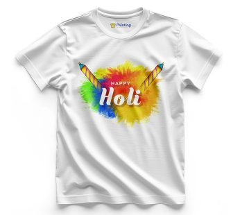 Holi Artwork Printed T-Shirts ECHT03
