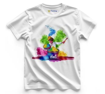 Holi Vector Printed T-Shirts ECHT06
