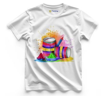 Holi Artwork Printed T-Shirts ECHT08