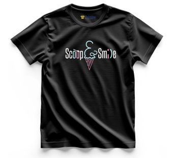 Scoop Smile Logo Printed – Ice Cream Shop Staff T-Shirts CBIC13