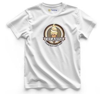 Creamish Logo Printed – Ice Cream Shop Staff T-Shirts CBIC15