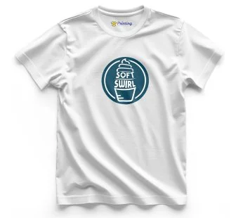 Soft Swirl Logo Printed – Ice Cream Shop Staff T-Shirts CBIC16