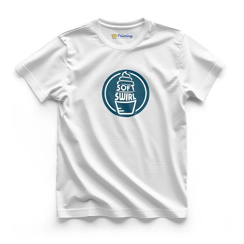 Soft Swirl Logo Printed - Ice Cream Shop Staff T-Shirts CBIC16