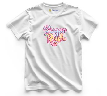 Sugar Rush Logo Printed – Ice Cream Shop Staff T-Shirts CBIC19