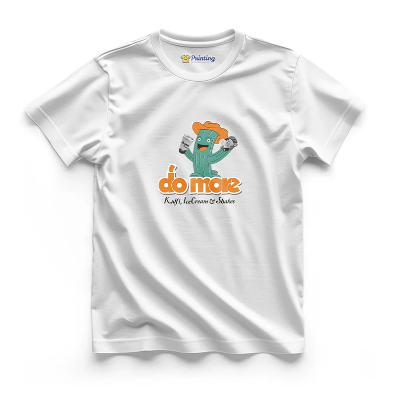 Do More Logo Printed - Ice Cream Shop Staff T-Shirts CBIC02
