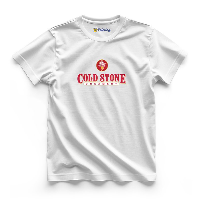 Cold Stone Logo Printed - Ice Cream Shop Staff T-Shirts CBIC05