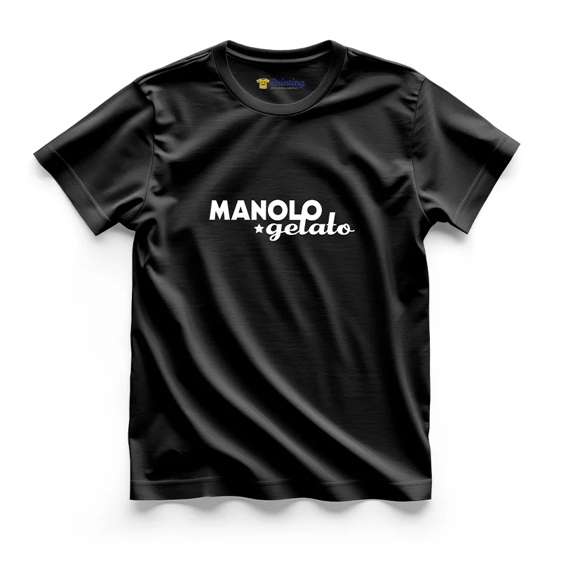 Manalo Gelato Logo Printed - Ice Cream Shop Staff T-Shirts CBIC09