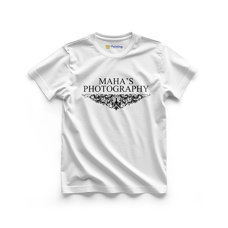 Maha's Photography Logo Printed - Photography Teams T-Shirts CBPT09