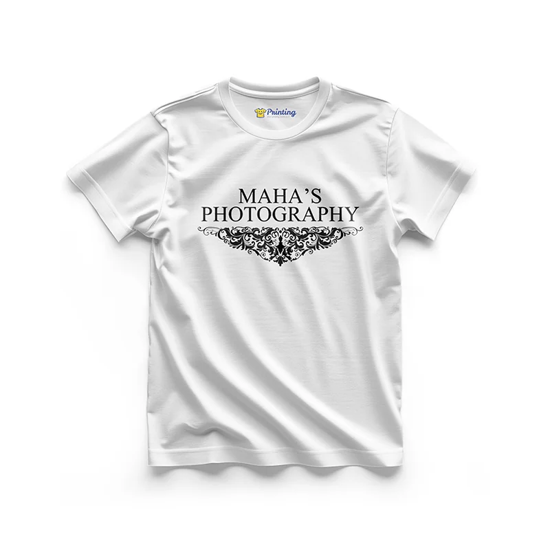 Maha's Photography Logo Printed - Photography Teams T-Shirts CBPT09