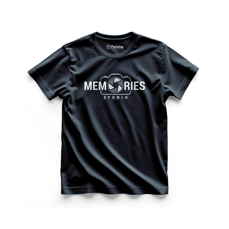Memories Studio Logo Printed - Photography Teams T-Shirts CBPT11